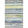 Jaipur Rugs Abstract Pattern Polypropylene Blue/Green Indoor-Outdoor Area Rug  2x3 RUG117549
